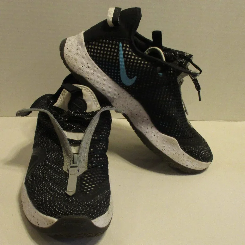 Nike Air Shoes Strobel Woman 9 Blue Gray White Outdoors Athletic Shoes